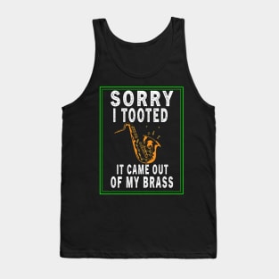 FUNNY TRUMPET SARCASTIC TRUMPET PLAYER JAZZ BAND TROMBONE SAXOPHONE Tank Top